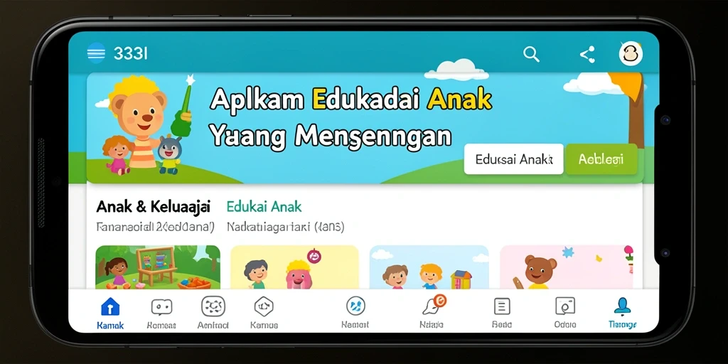 Antarmuka menarik dan fitur edukatif 333I.