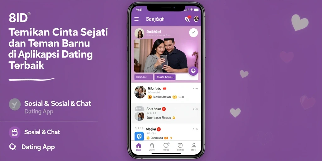 Antarmuka pengguna 8ID yang menarik dan fungsional untuk kencan online.
