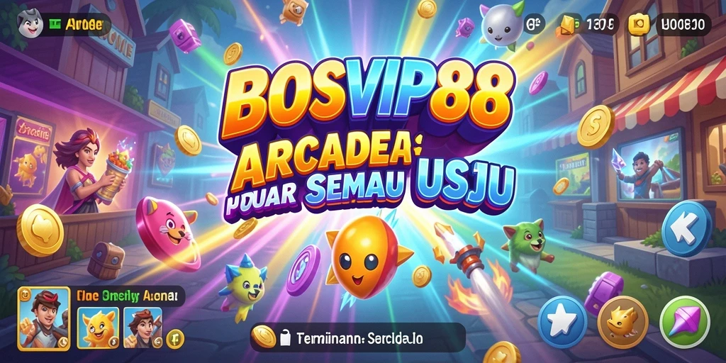 Screenshot utama BOSVIP88 menunjukkan antarmuka permainan yang menarik dan penuh warna.