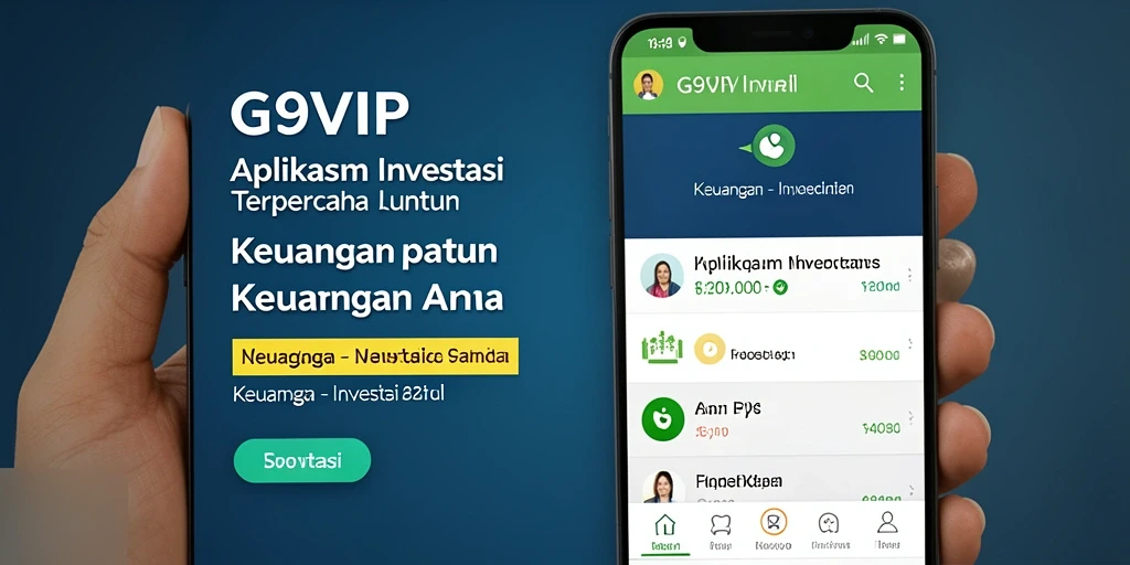 Antarmuka aplikasi G9VIP untuk investasi yang praktis dan informatif.