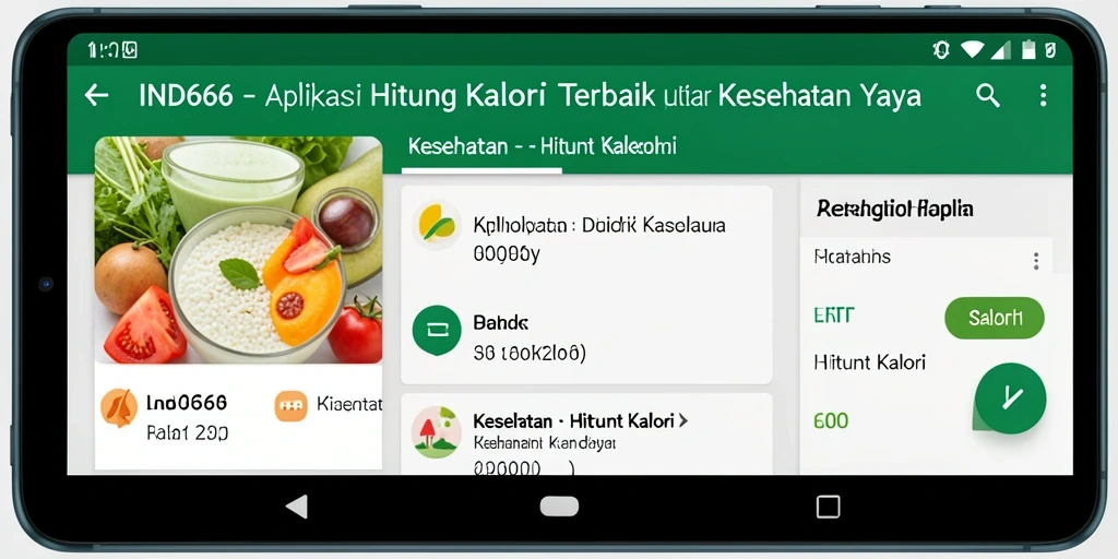 Tampilan antarmuka aplikasi Hitung Kalori yang interaktif dan informatif.