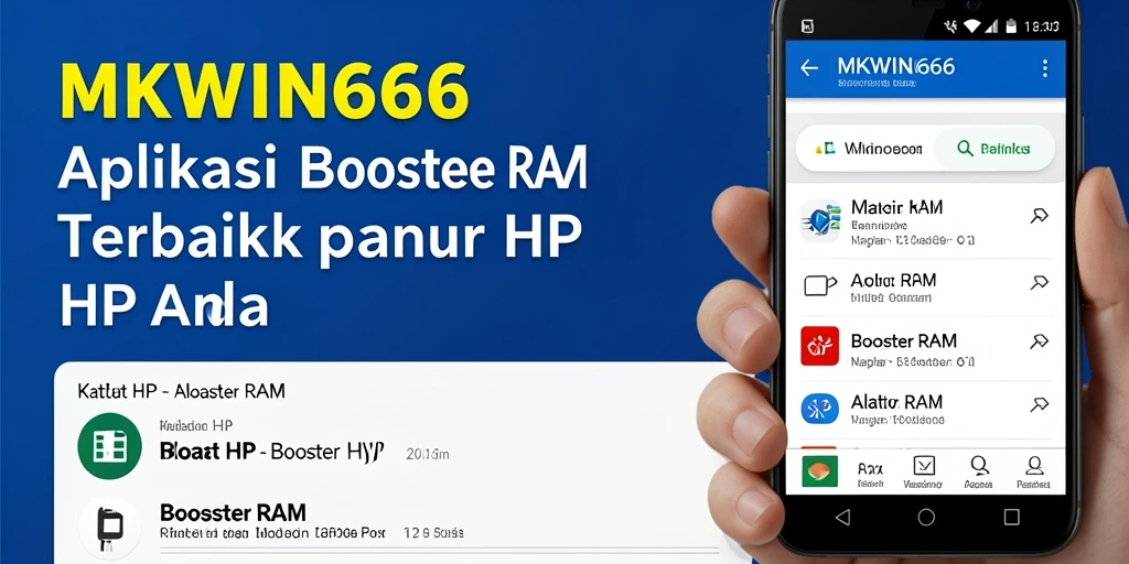 Antarmuka MKWIN666 menampilkan alat pengoptimasi RAM yang intuitif dan mudah digunakan.